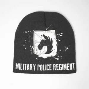 Attack On Titan Military Police Regiment Symbol Unfold Beanie
