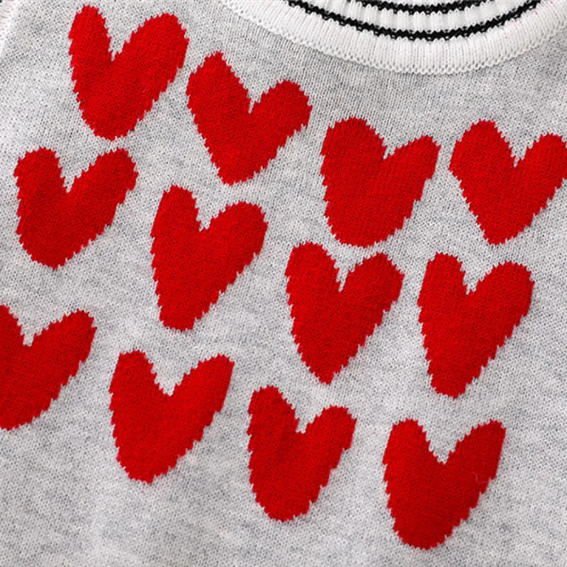 Baby Heart Knitted Casual Vest