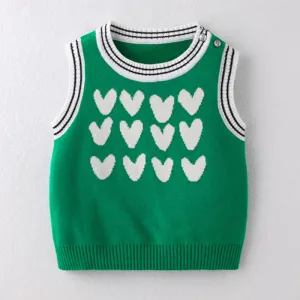 Baby Heart Knitted Casual Vest
