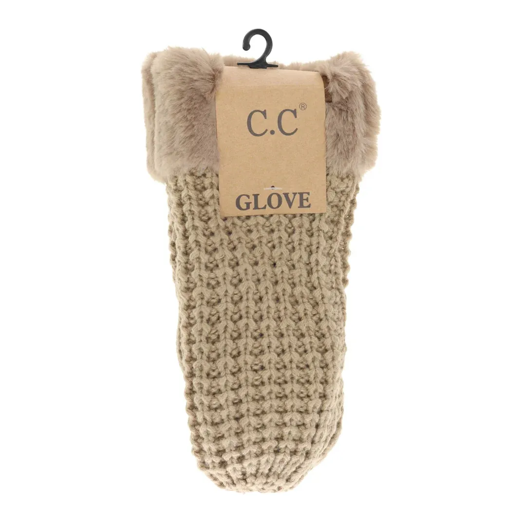 C.C Beanie - Waffle Knit Mittens