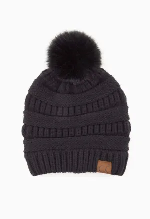 CC - Snuggly Beanie Black