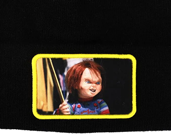 Chucky Good Guy Doll Black Cuff Beanie