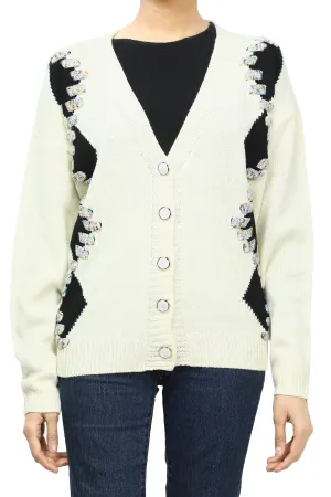 Cream Wool Sweater for Womens