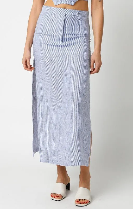 Denim Emory Midi Skirt
