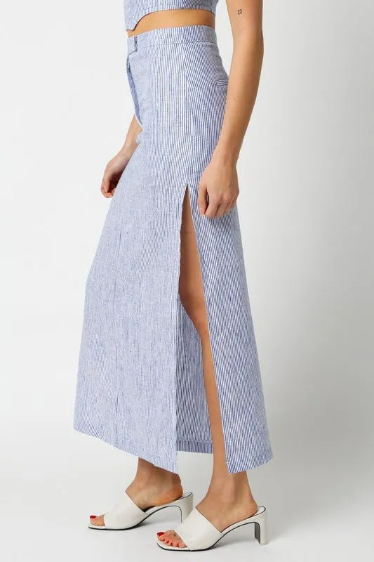 Denim Emory Midi Skirt