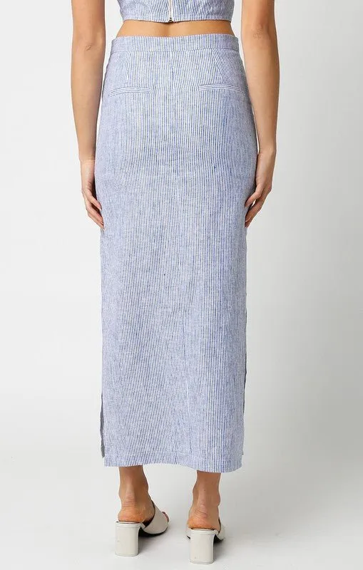 Denim Emory Midi Skirt