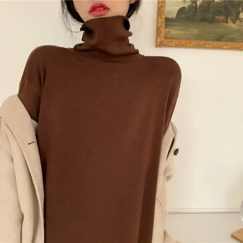Evangeline - Cozy Turtleneck Long Dress for Women