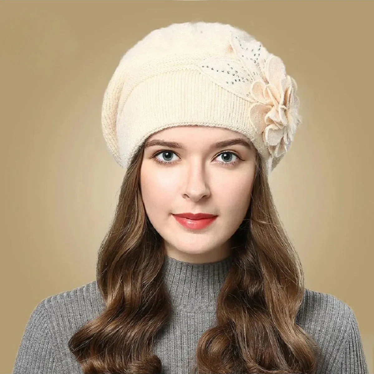 Fashion Versatile Thickened Plushed Rabbit Hair Ear Protection Hat