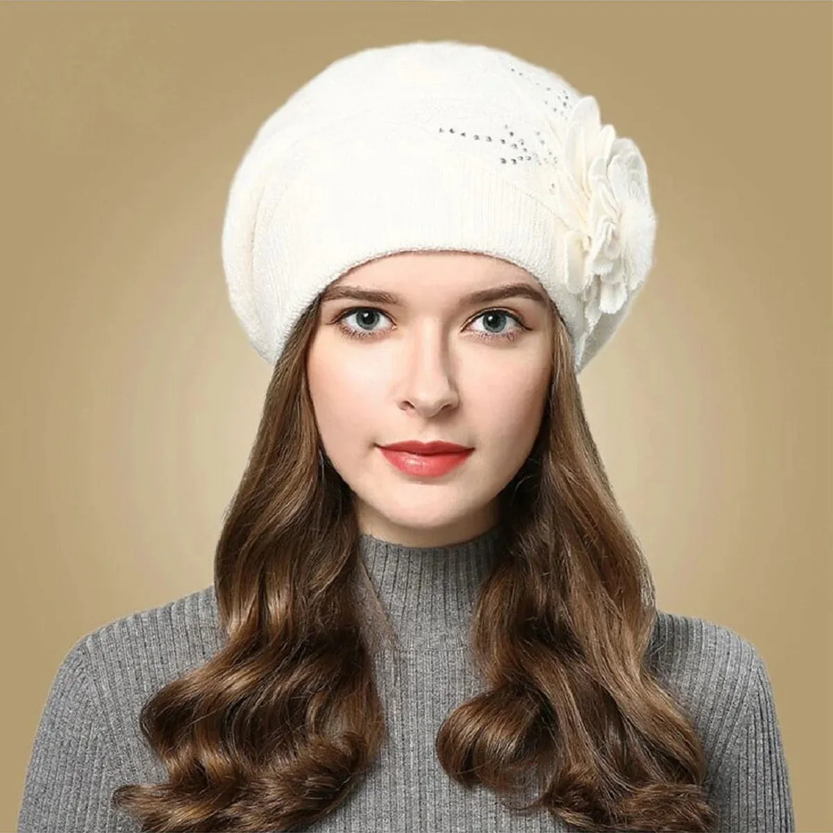 Fashion Versatile Thickened Plushed Rabbit Hair Ear Protection Hat