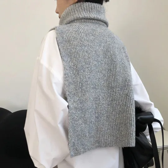 Fashionable Knitted Turtleneck Fashion Vest (One Size)