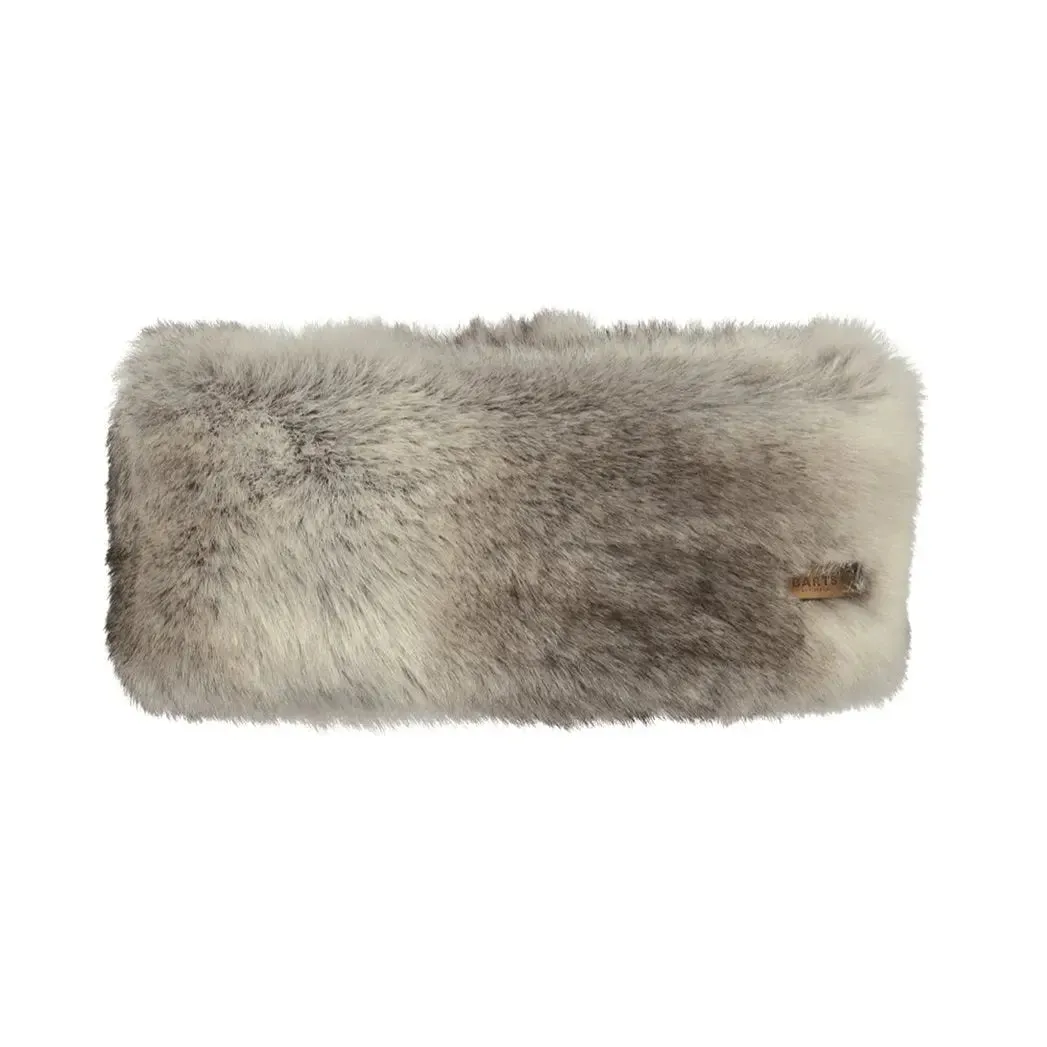 Faux Fur Headband - Heather Brown