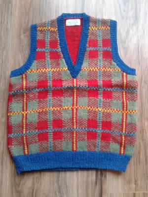 FC1-064 Tartan Vest Knitted