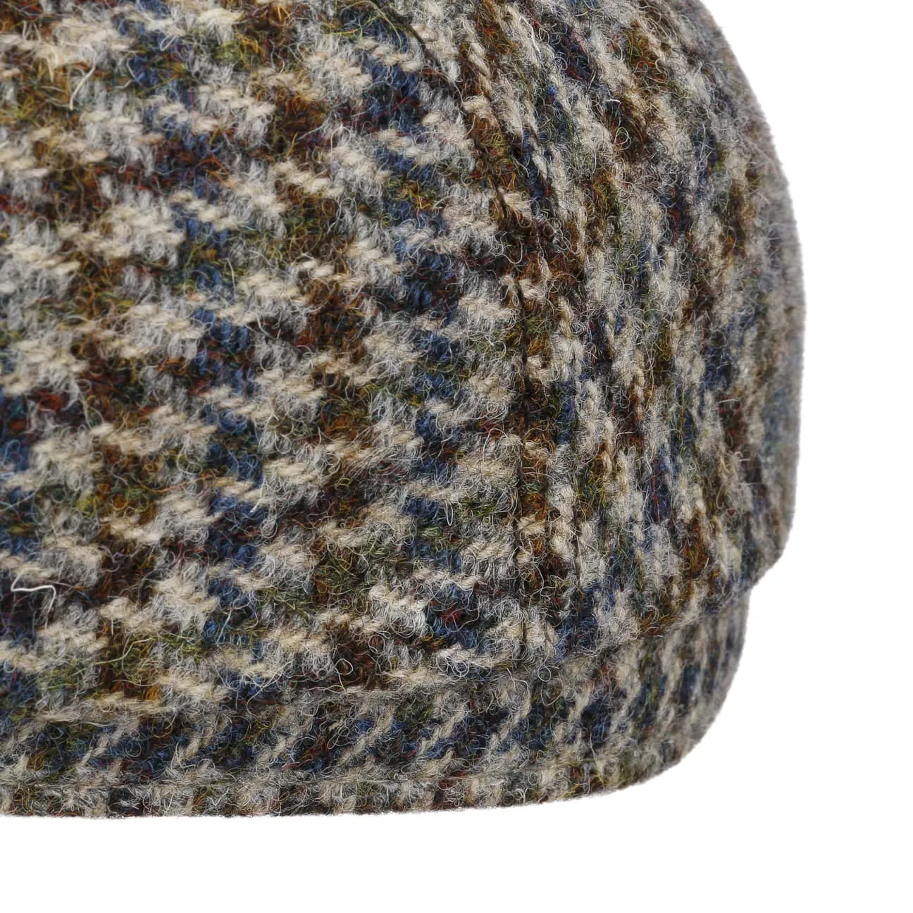 Harris Tweed Houndstooth Driver Cap by Stetson