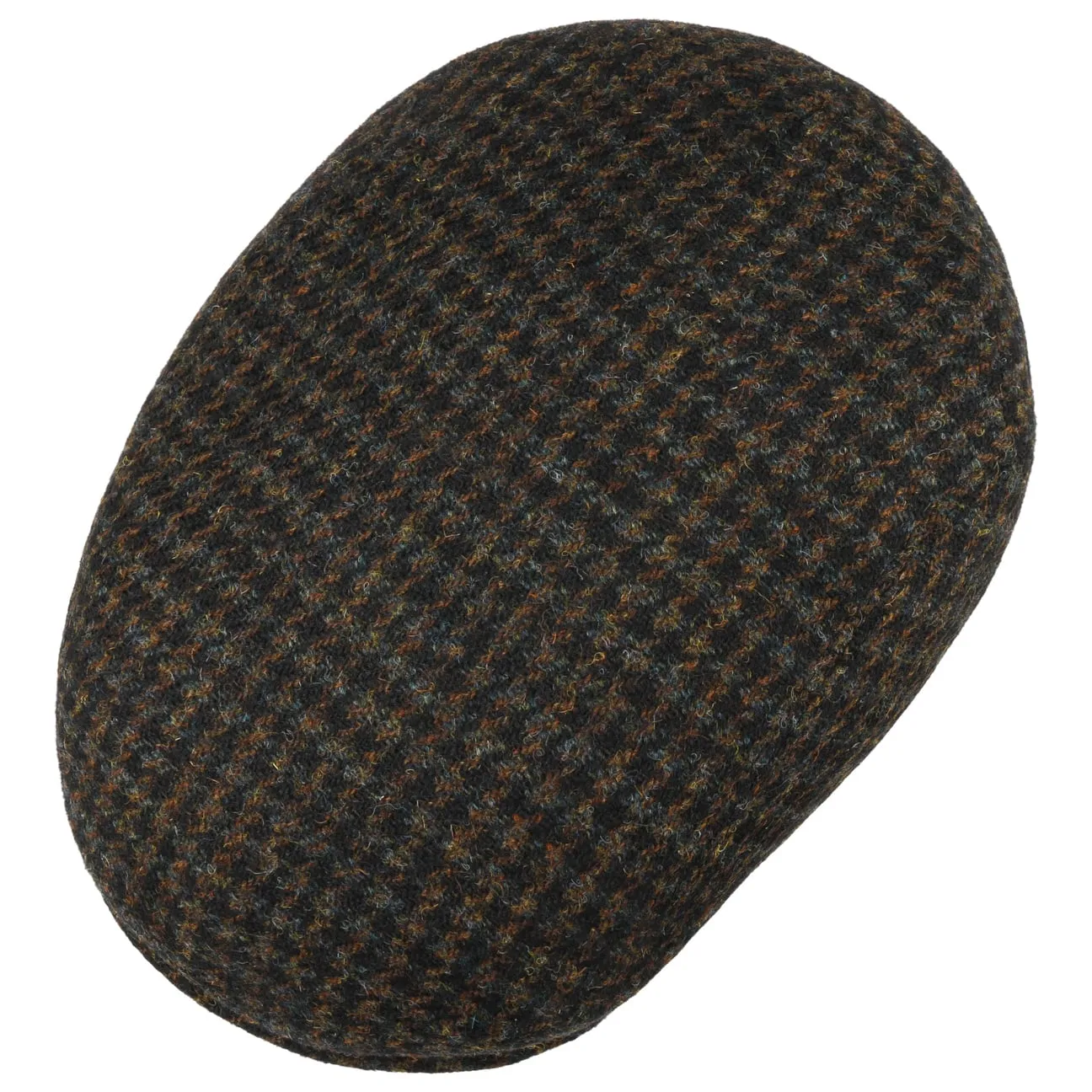 Harris Tweed Houndstooth Driver Cap by Stetson