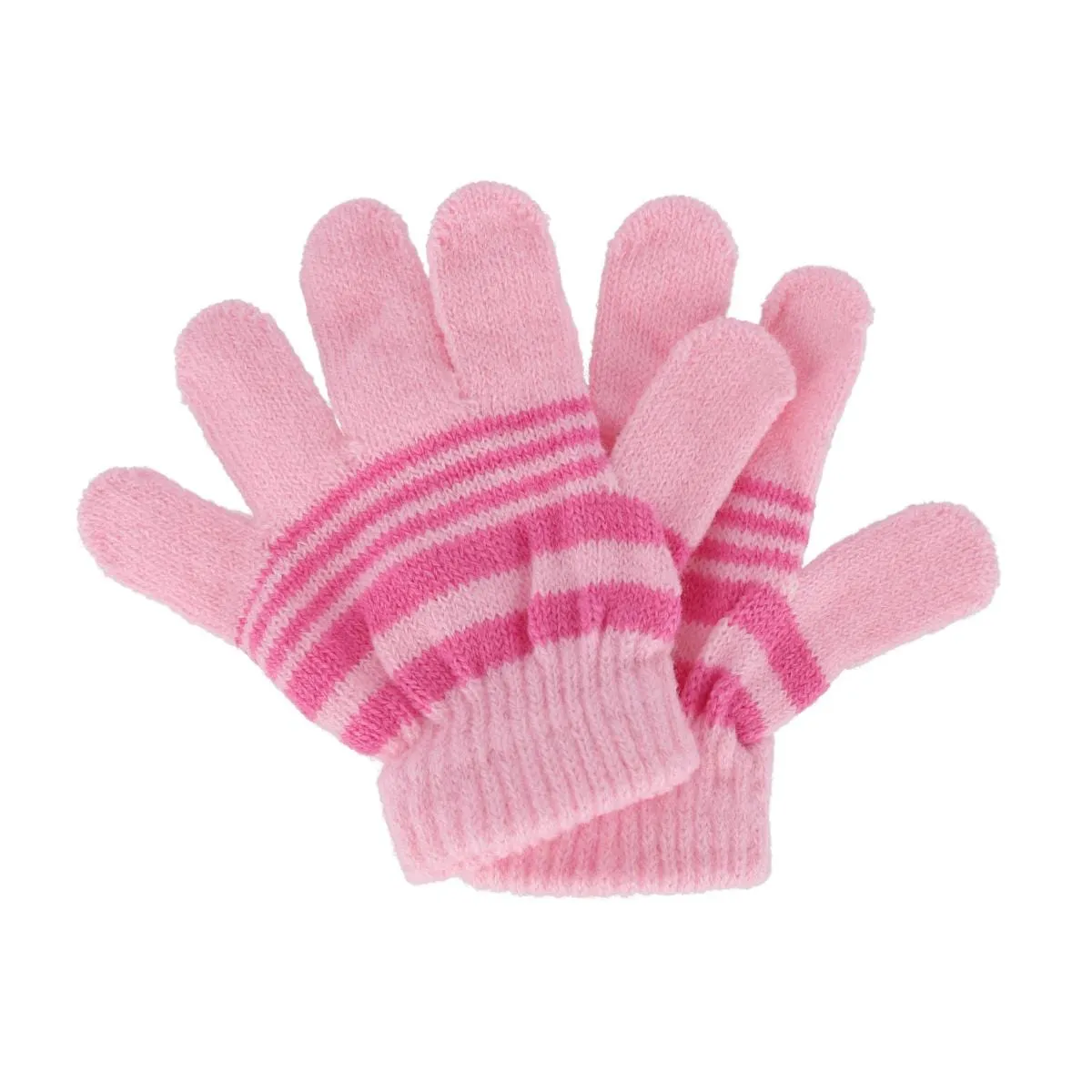 Heat Trendz Girl's One Size Fits Most Stripe Butterfly Hat Gloves and Scarf Winter Set