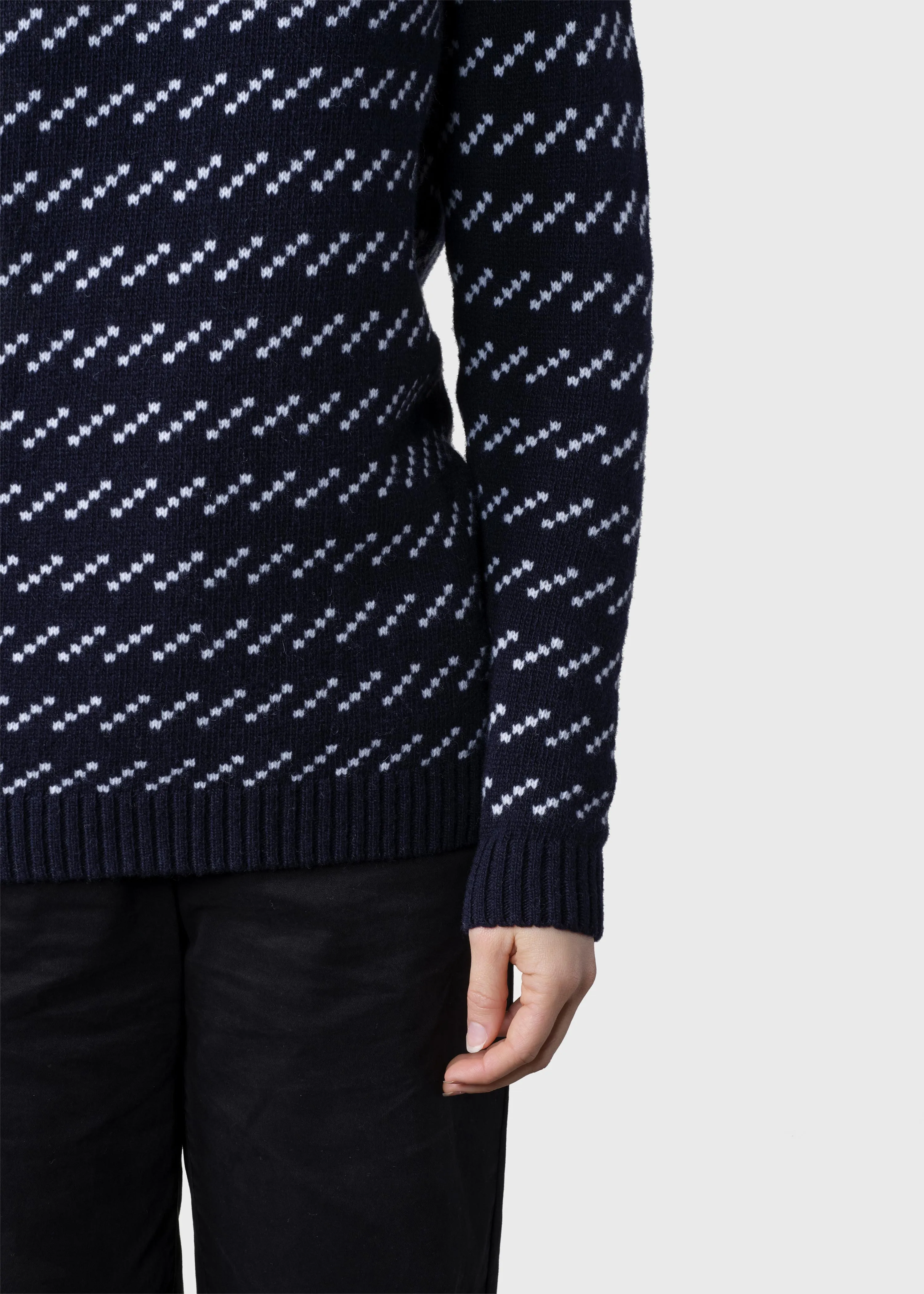 Hilda knit  - Navy/cream