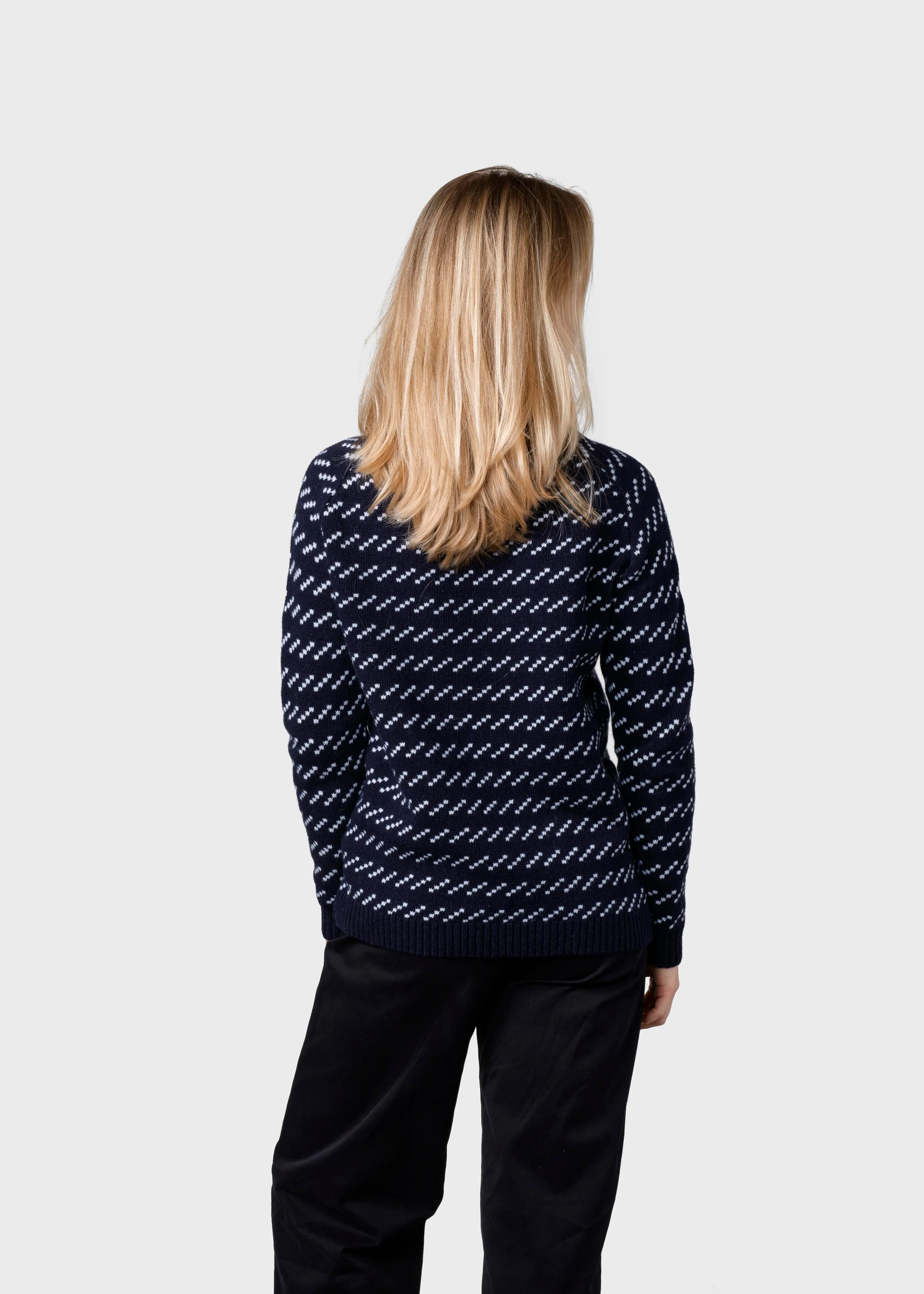 Hilda knit  - Navy/cream