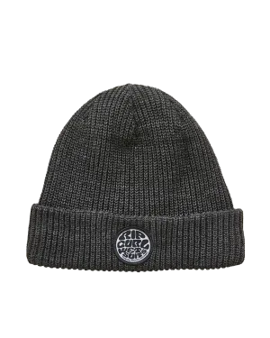 Icons Reg Beanie in Black