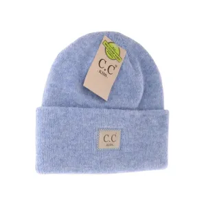 Kids Ribbed Patch Beanie