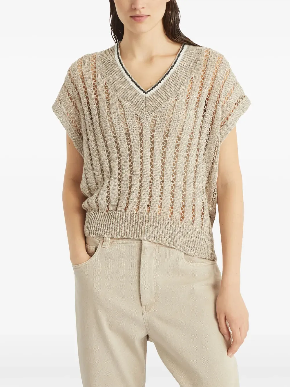KNITTED VEST