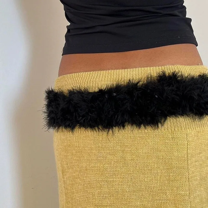 Naya Metal Buckle Furry Belt