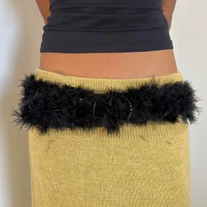 Naya Metal Buckle Furry Belt