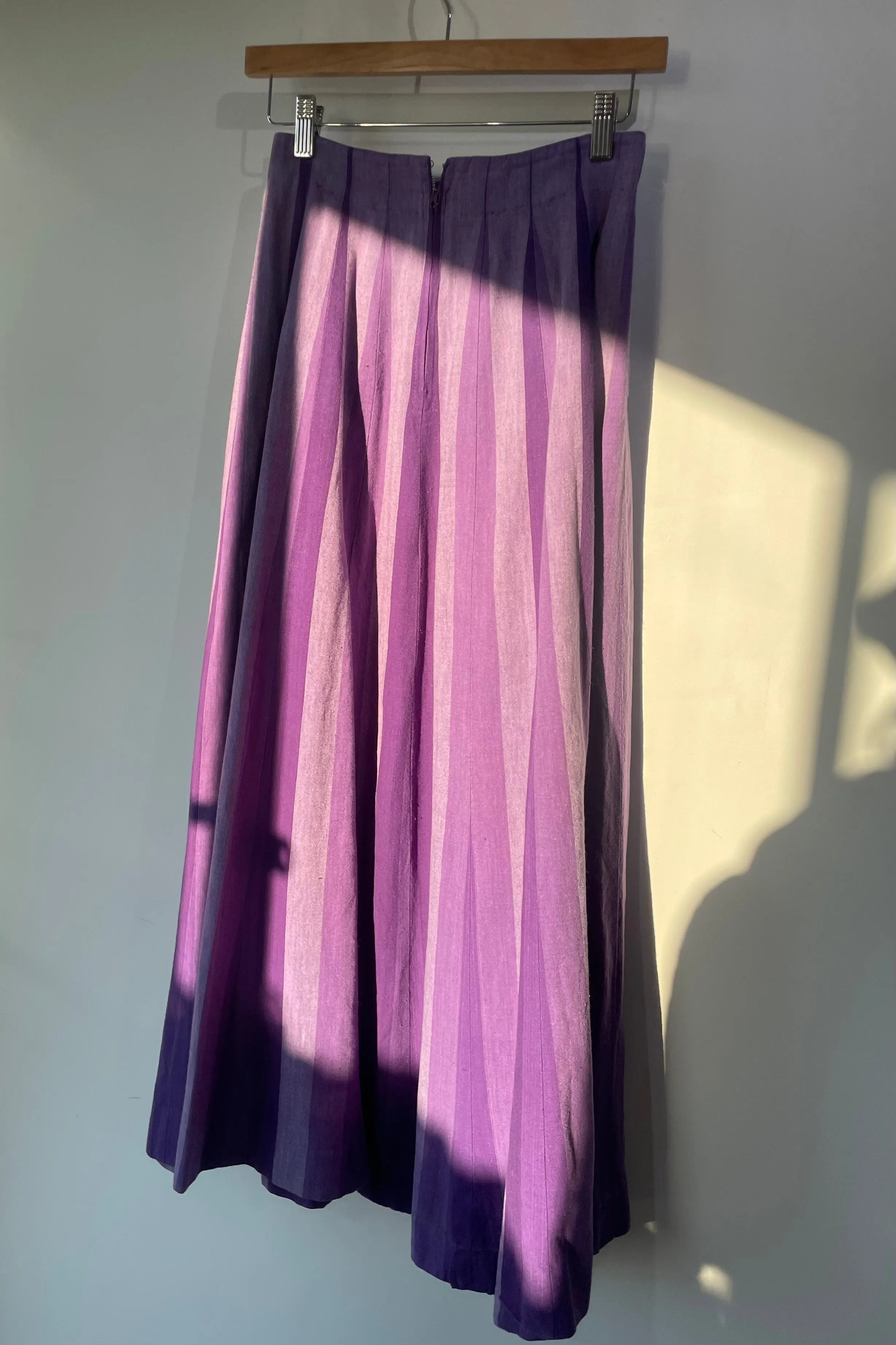 No label Josefa Purple Striped Maxi Skirt