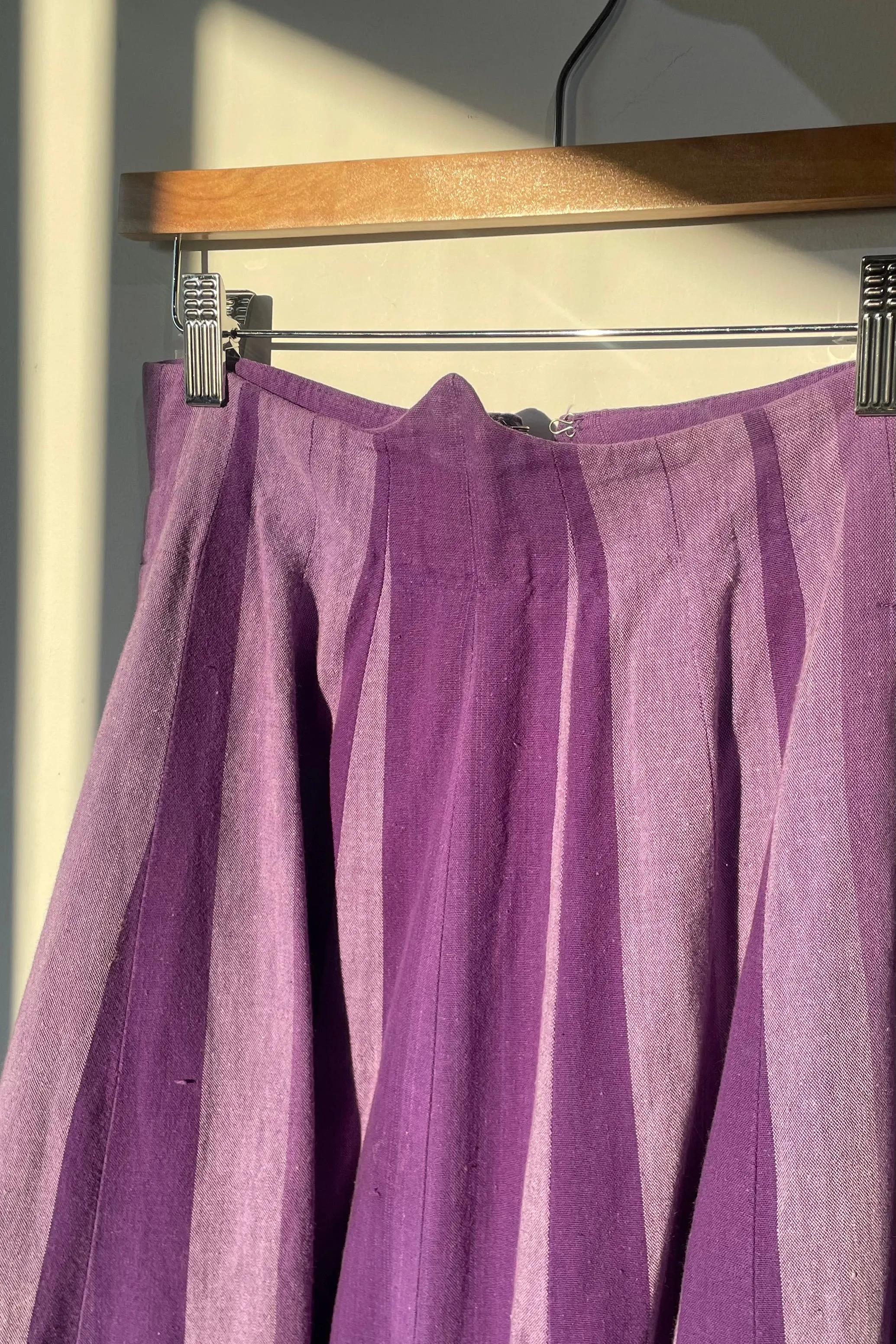 No label Josefa Purple Striped Maxi Skirt