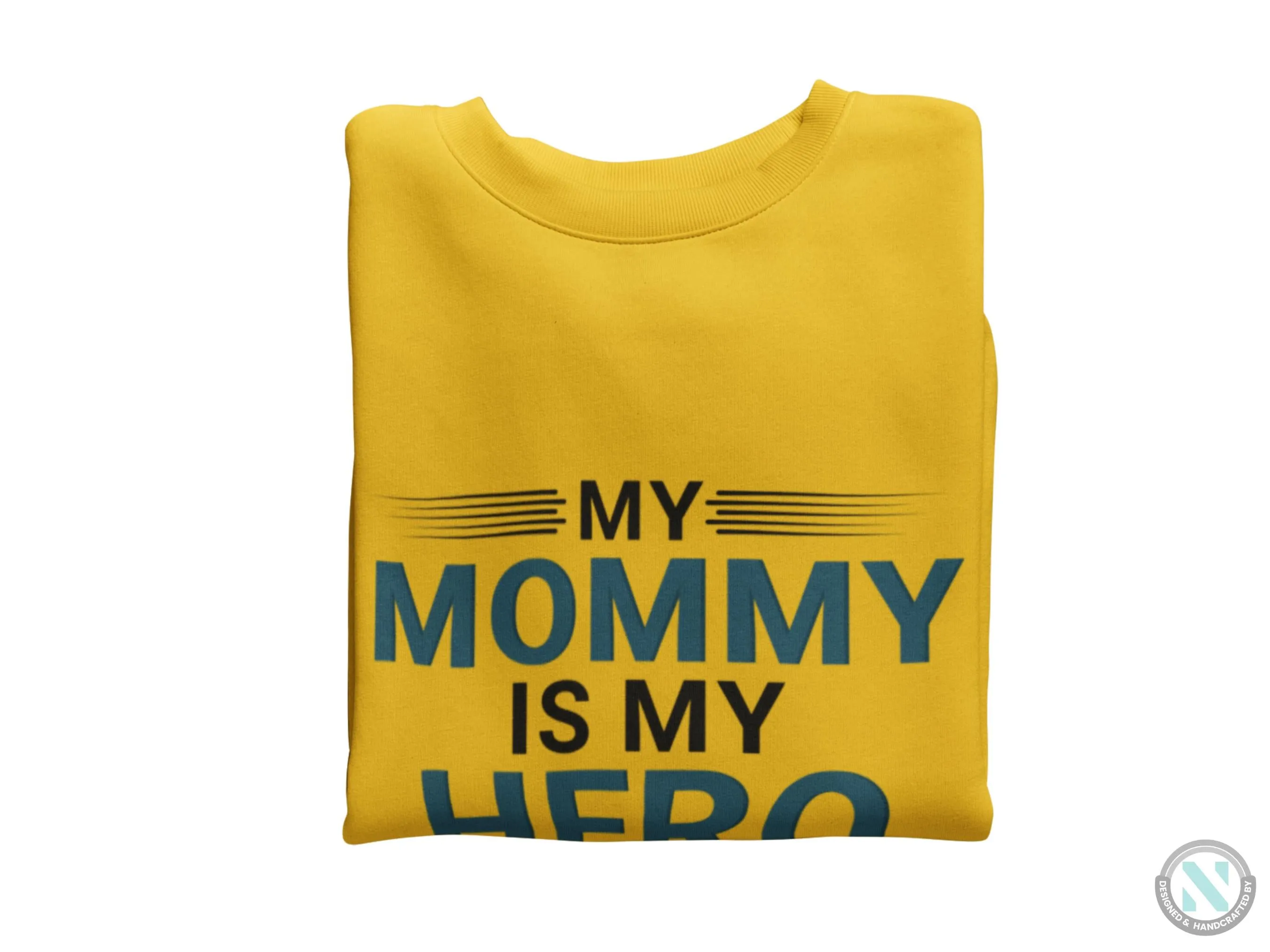 Personalized Long Sleeve Sweatshirt for Toddler Girls With Mommy is My Hero