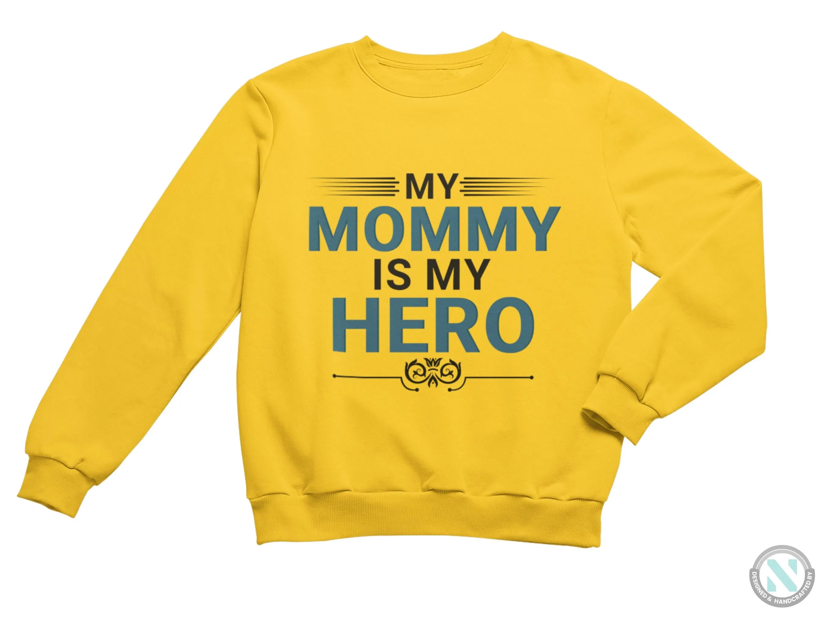 Personalized Long Sleeve Sweatshirt for Toddler Girls With Mommy is My Hero
