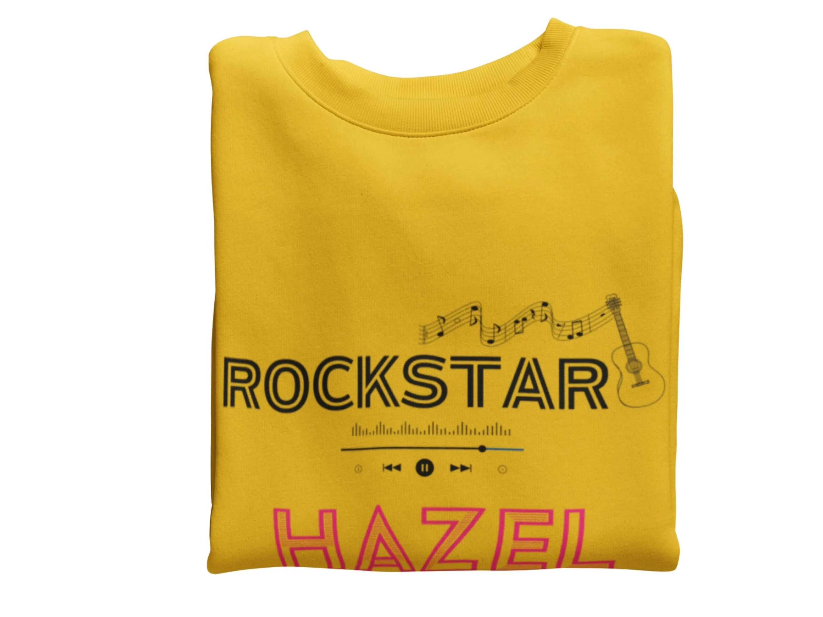 Personalized Name Toddler Boys Sweatshirt Gift with ROCKSTAR