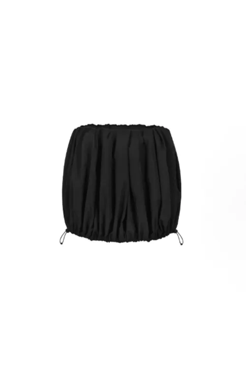 Preppy Mid-Rise Bubble Skirt