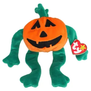 Pumkin' - 1998 TY Beanie Baby Halloween Jack-O-Lantern Pumpkin