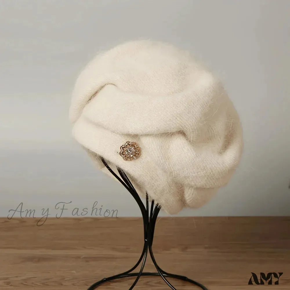 Rabbit Fur Large Circumference Fashion Versatile Hat