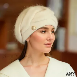 Rabbit Fur Large Circumference Fashion Versatile Hat