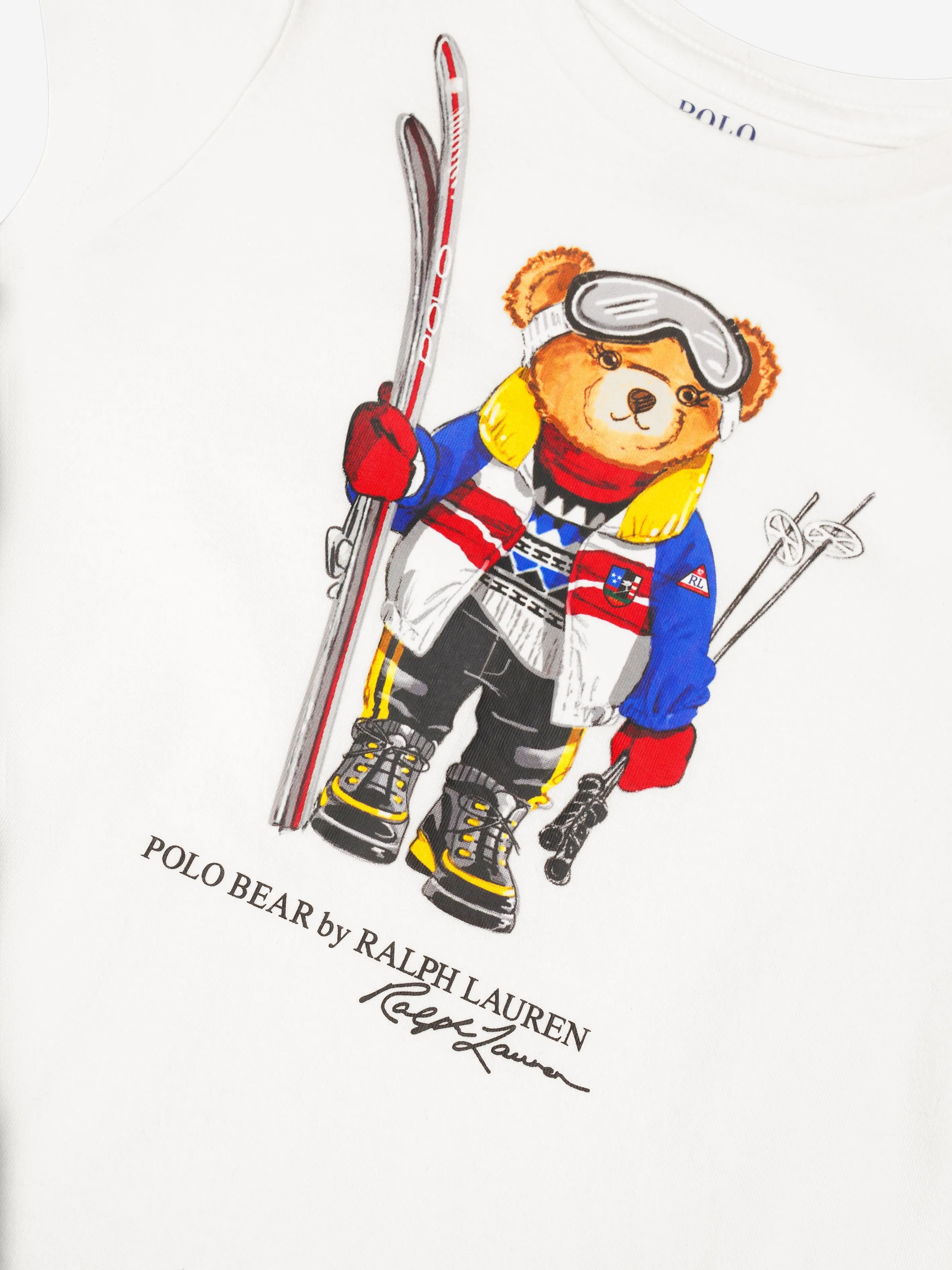 Ralph Lauren Girls Ski Bear T-Shirt