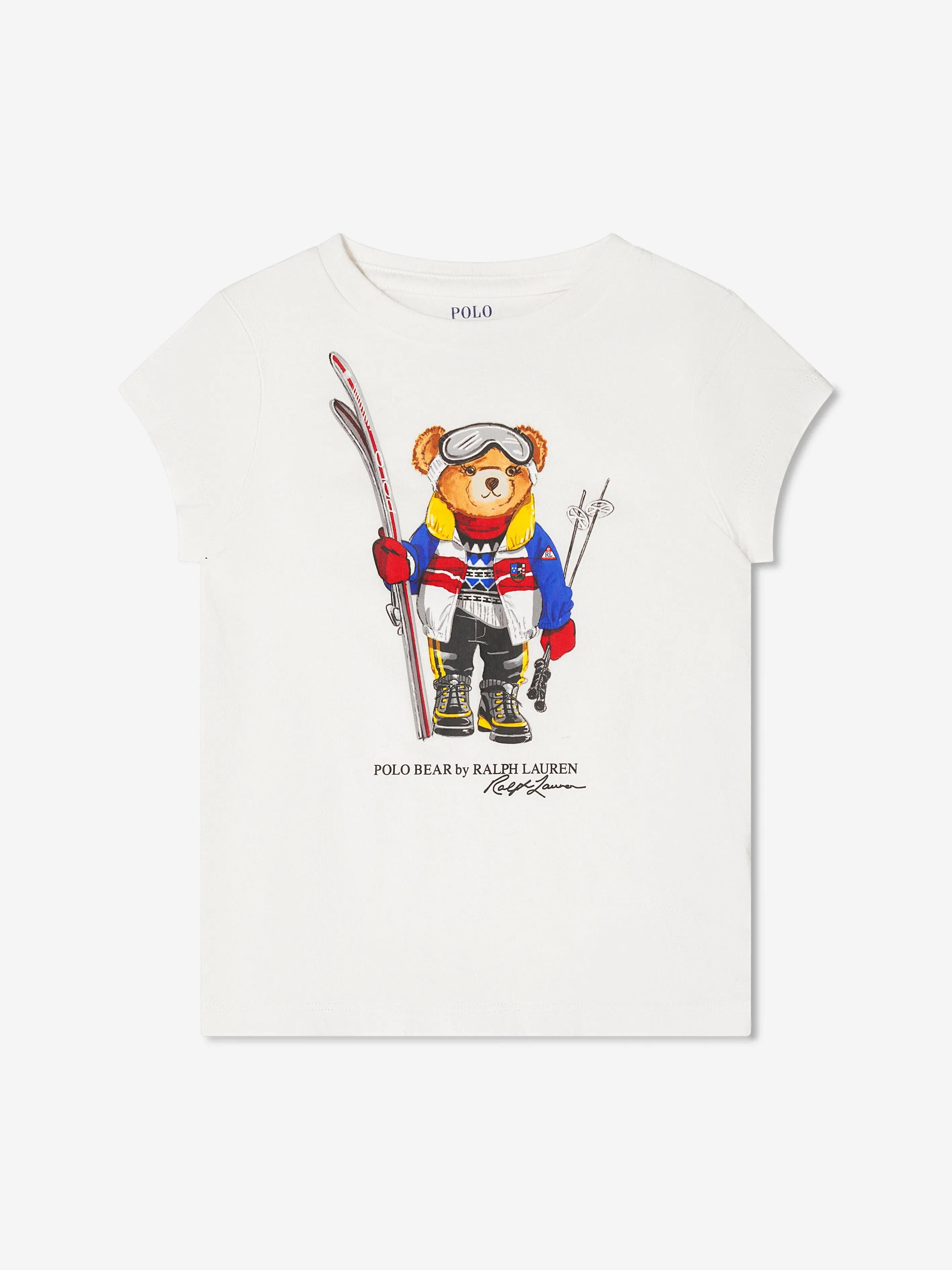 Ralph Lauren Girls Ski Bear T-Shirt