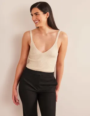 Ribbed Vest Top-Rope