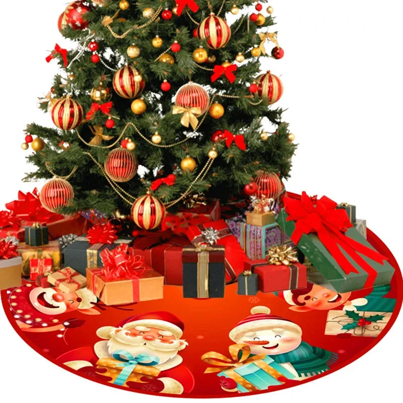 Santa Claus Printed Tree Skirt for Christmas Decor