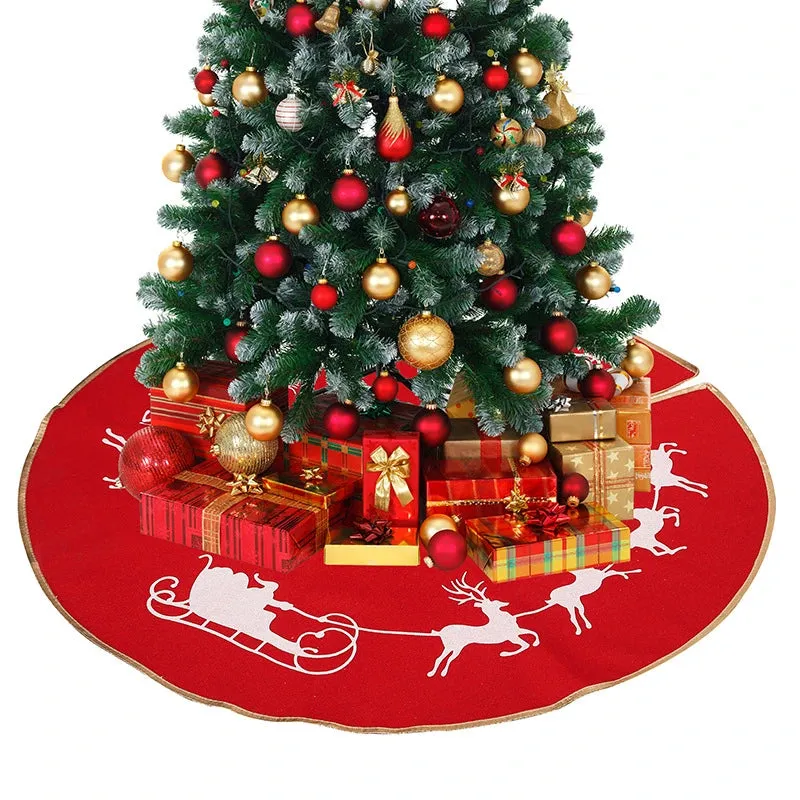 Santa Claus Printed Tree Skirt for Christmas Decor