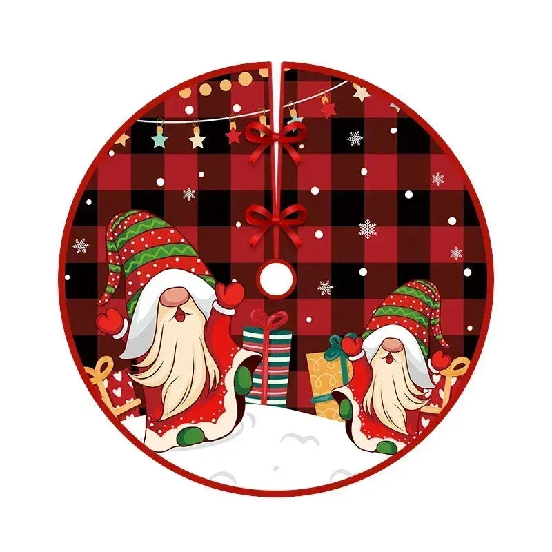 Santa Claus Printed Tree Skirt for Christmas Decor