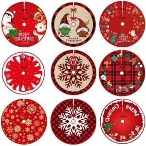 Santa Claus Printed Tree Skirt for Christmas Decor