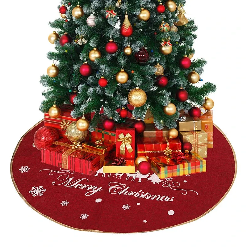 Santa Claus Printed Tree Skirt for Christmas Decor