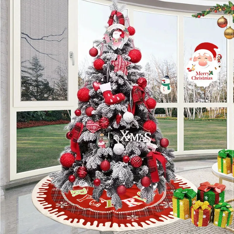 Santa Claus Printed Tree Skirt for Christmas Decor
