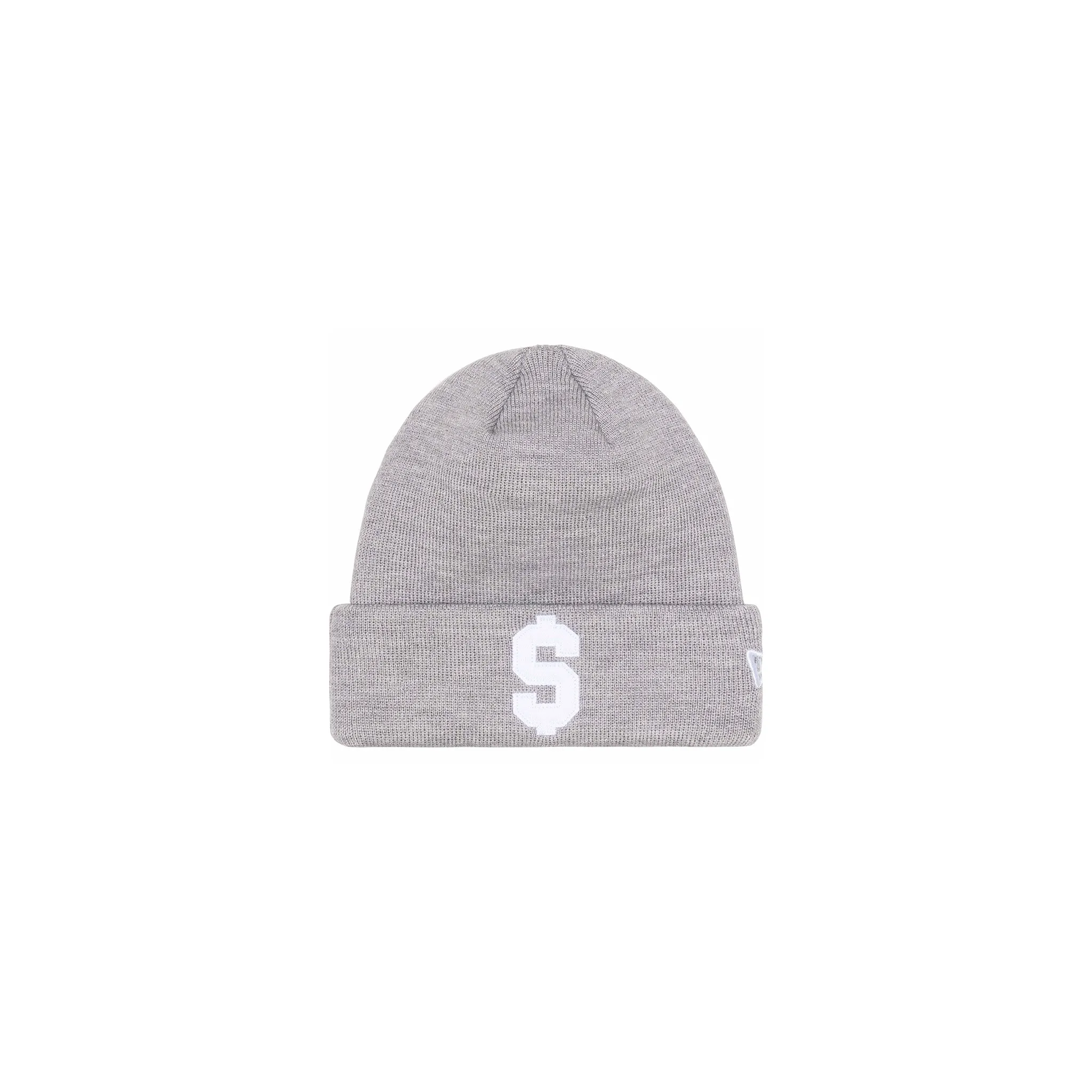 Supreme New Era $ Beanie Heather Grey