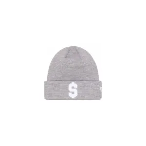 Supreme New Era $ Beanie Heather Grey