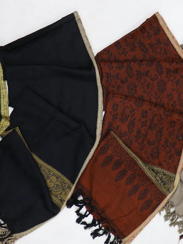 Synthetic Winter Shawl for Women Multicolor