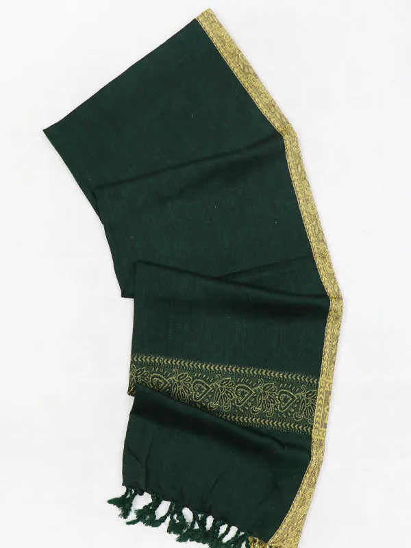 Synthetic Winter Shawl for Women Multicolor