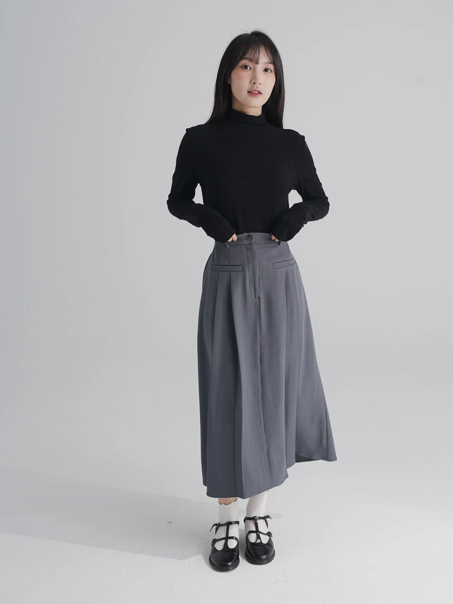 Teddy Furry Funnel Neck Top