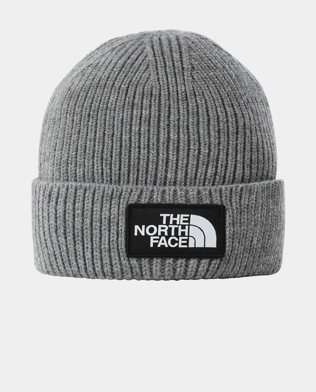 The North Face - TNF Logo Box Cuff Beanie - TNF Medium Grey